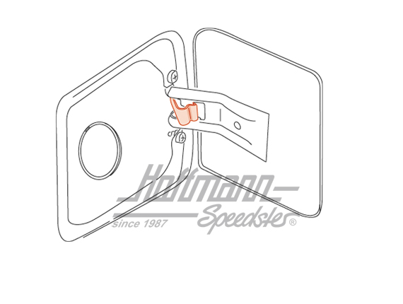 Ressort, portillon de remplissage, Bus T1/T2, 66-71                                                 