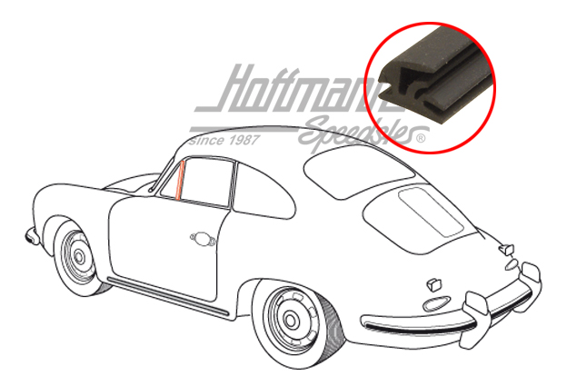 Joint, déflecteur, vertical, gauche/droite                                                          