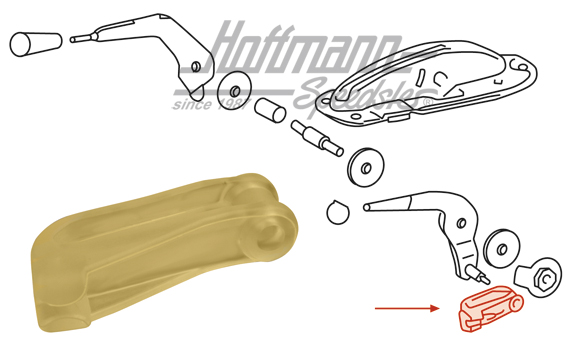 Pièce de raccordement, accélérateur à main, 911/912                                                 