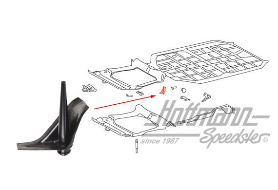 Support d'essieu, avant, 911, gauche                                                                