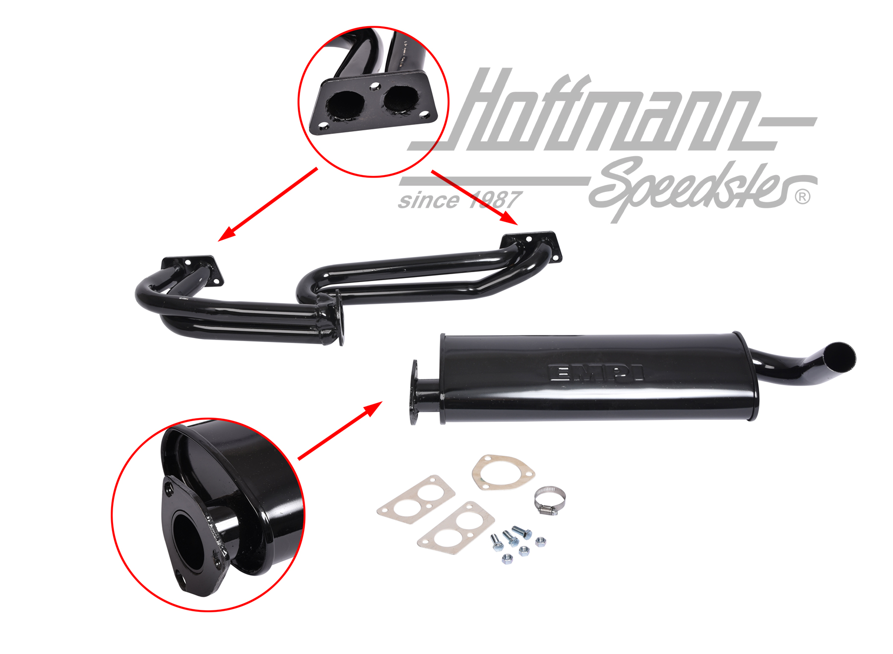 Échappement de sport, collecteur performance, 1.7-2.0 | 00-3439-0 | 090-2055-08