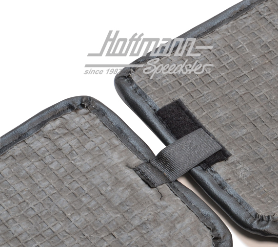 Tapis de sol, en coco, .67-.72, bleu/noir                                                           