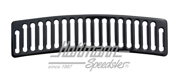 Grille d'aeration avant, alu, tous sauf 1303, noire | 20016 | 020-2028