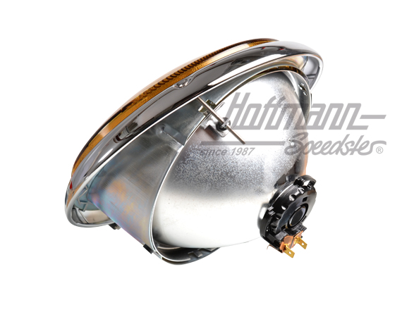 Phare, "asymétrique", complet, jaune                                                                