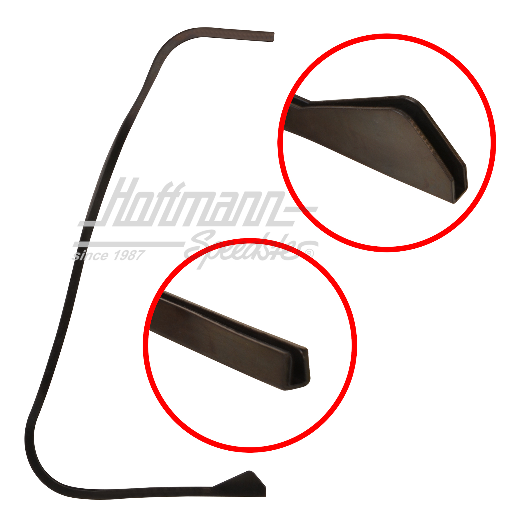 Joint, verre de déflecteur/cadre, Bus T2 | 221 845 295 Passform | 090-6163