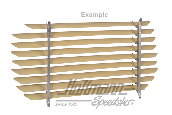 Jalousie de lunette arrière, alu, beige, 53-57                                                      