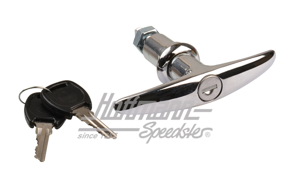 Serrure de capot-moteur, poignée tournante-T | 113 827 571 B | 020-2465