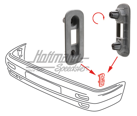 Clip, fixation de pare-chocs, avant | 165 807 193 B | 208-0450-12
