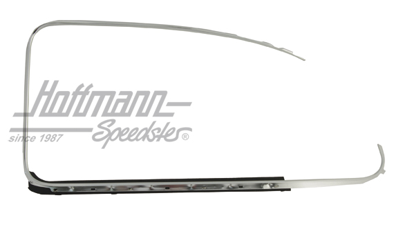 Tour de vitre extérieur, complet, argenté, droite, .64-, Allemagne | 113 853 322 D | 020-5226