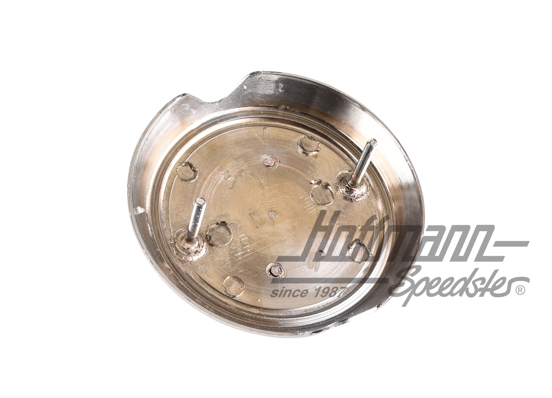 Emblème, avec embase, chromé. 8.62-7.74                                                             