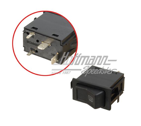 Commutateur, chauffage de lunette arrière, 78-93 | 321 959 621 B | 190-7110