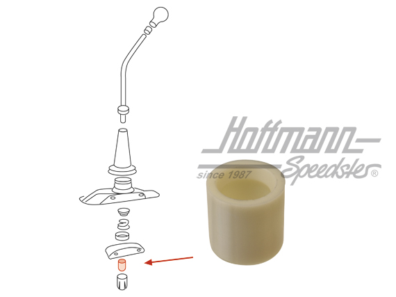 Calotte sphérique, levier de vitesses, en bas, 356/911 | 911 424 139 00 | 510-3300