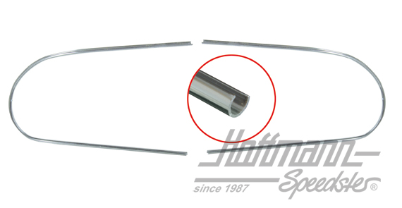 Cadre décoratif, aluminium, lunette arrière, Cabriolet, .52-7.57 | 151 853 355 | 020-5646