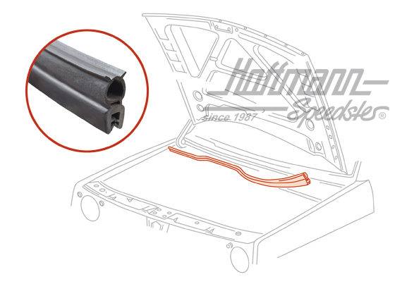 Joint, âme/deflecteur d'eau, avant | 191 823 723 A | 208-7395