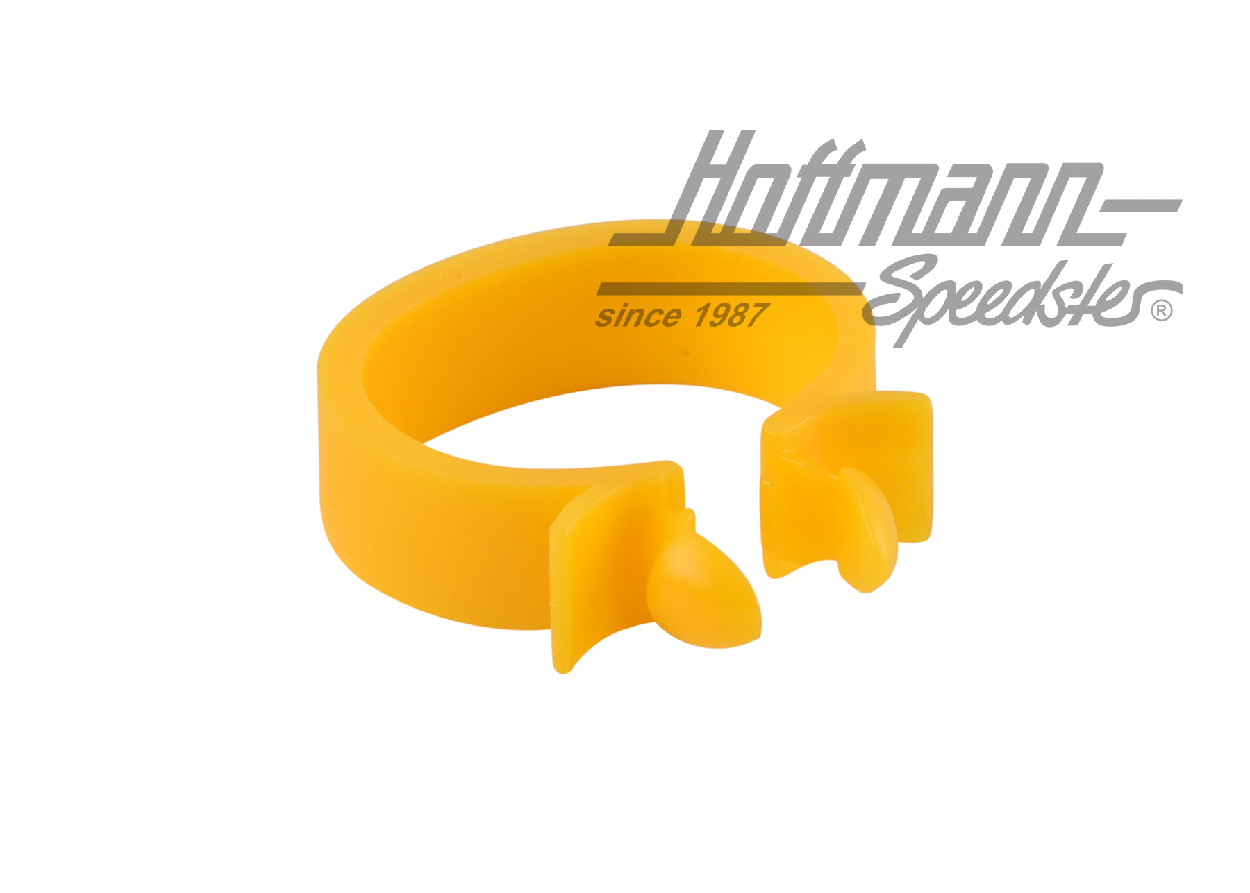 Clip de retenue, 22mm, câble/tuyau, jaune                                                           