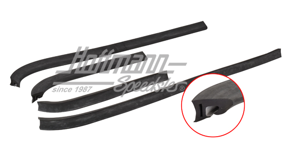 Joint, entre capote et vitre de porte | 141 871 925 A | 060-0560