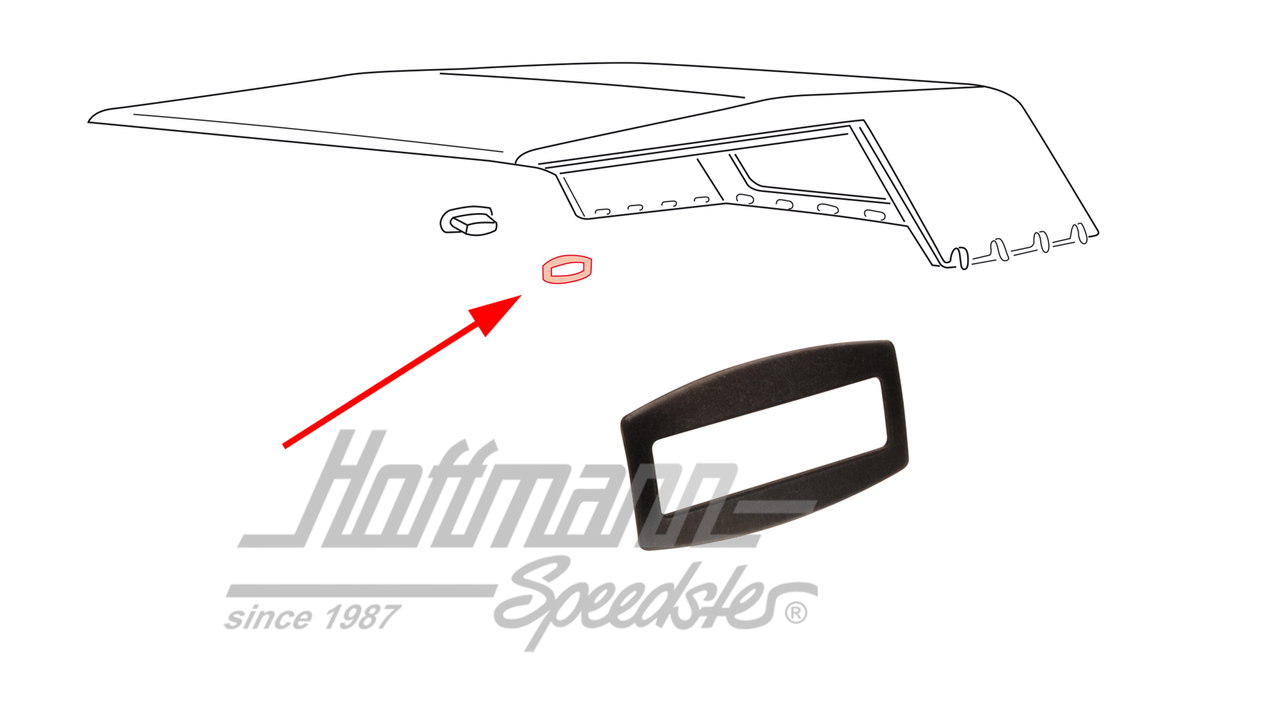 Anneau, intérieur, capote, Type 181 (Kübel) | 181 871 239 | 080-2910-30