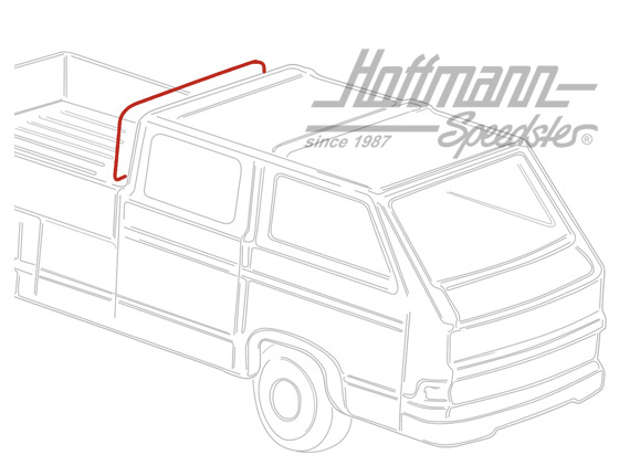 Joint de lunette arrière, T3, Pick-up + Cabine double | 245 845 521 | 350-5715