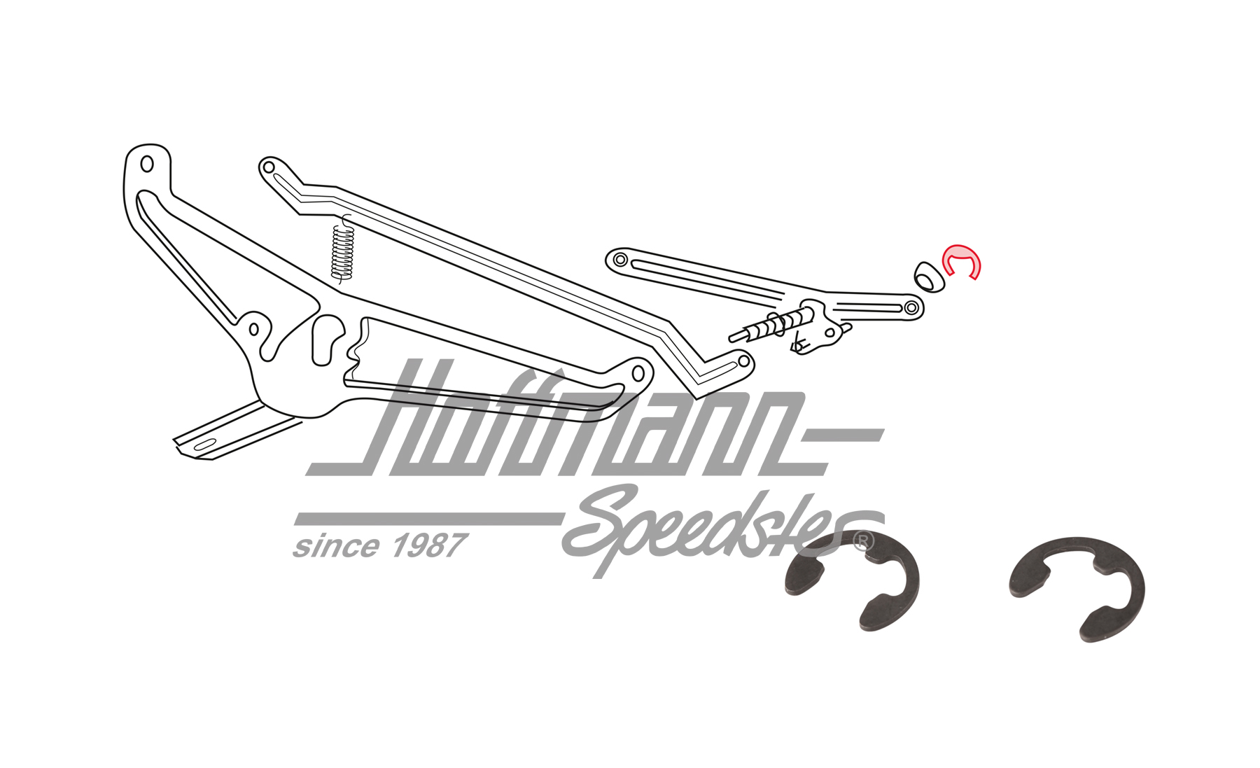Circlips, axe d'essuie-glace/universel, 6mm | N  012 436 2 | 020-4808-40