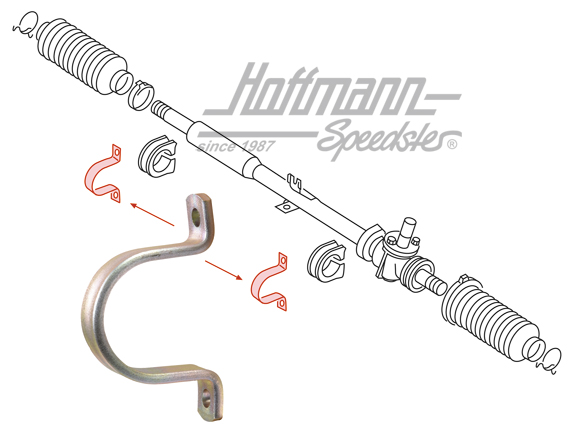 Collier, boîtier de direction, Golf 1 | 171 419 875 | 140-5133