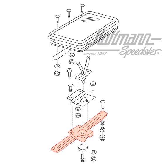 Cache, ventilation de toit, Westfalia, beige                                                        