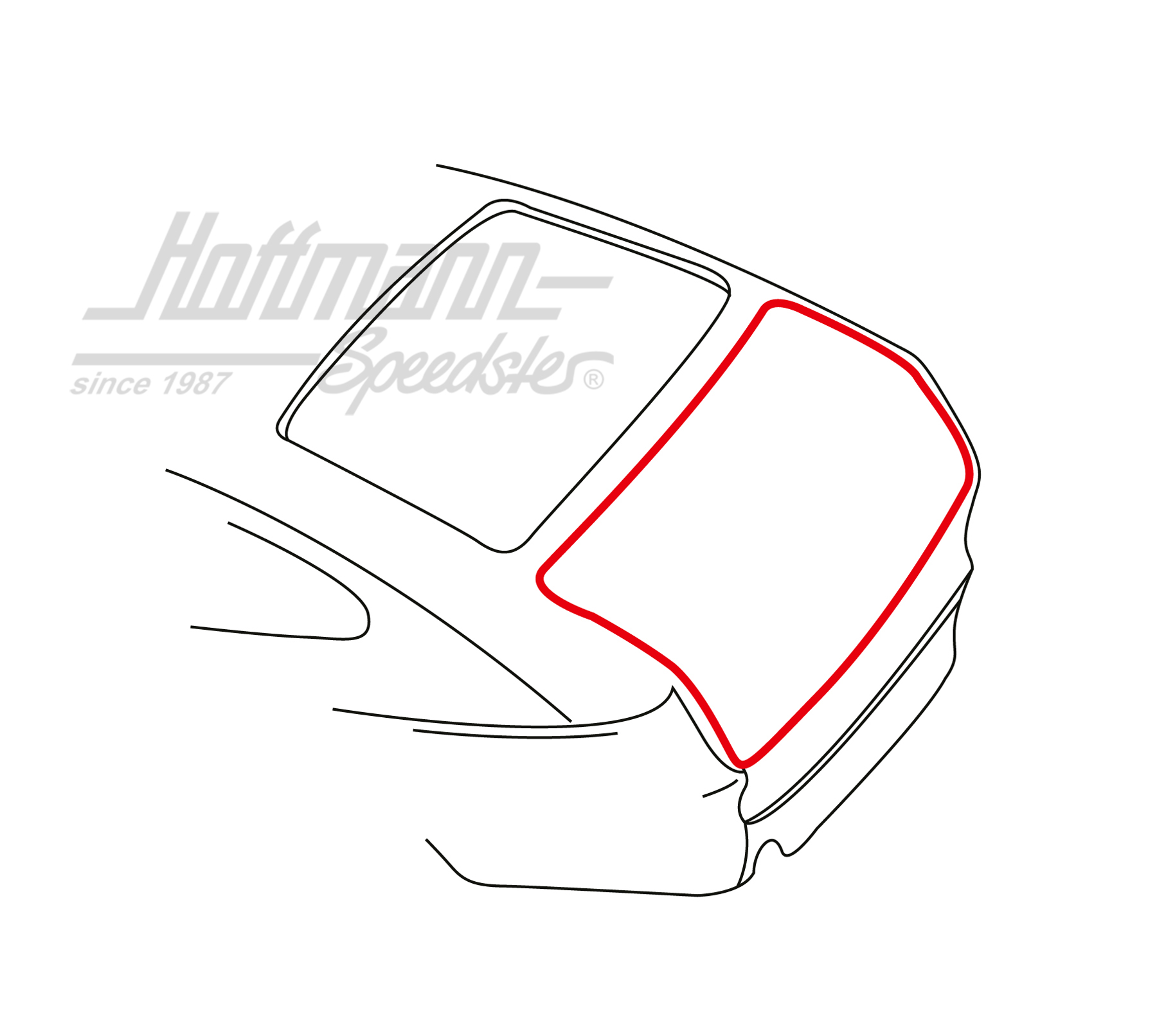 Joint, hayon arrière, Type 3, Hatchback | 311 827 705 A | 069-8074