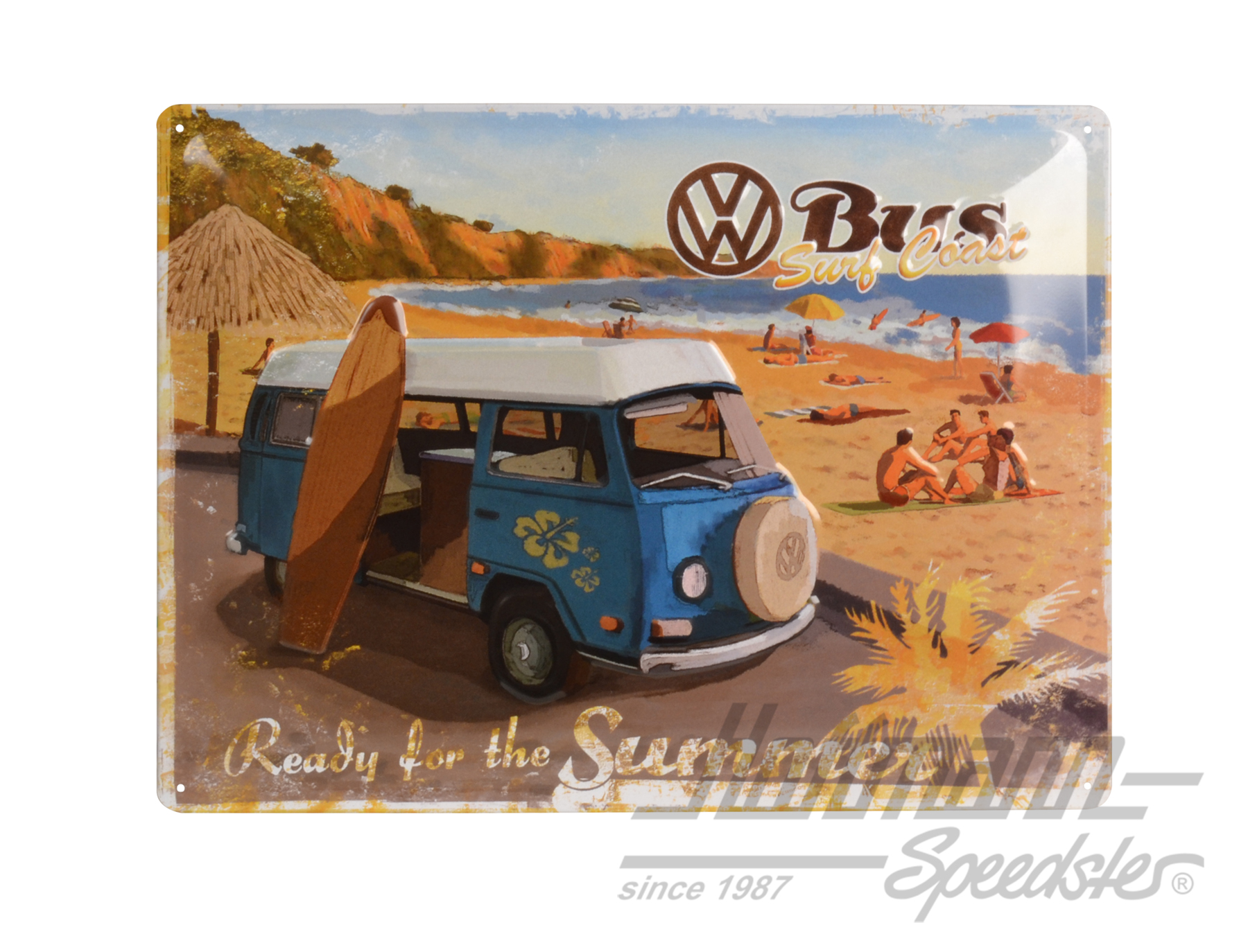 Plaque en tôle, Bulli, Ready for the Summer | 23129 | 021-0176-36