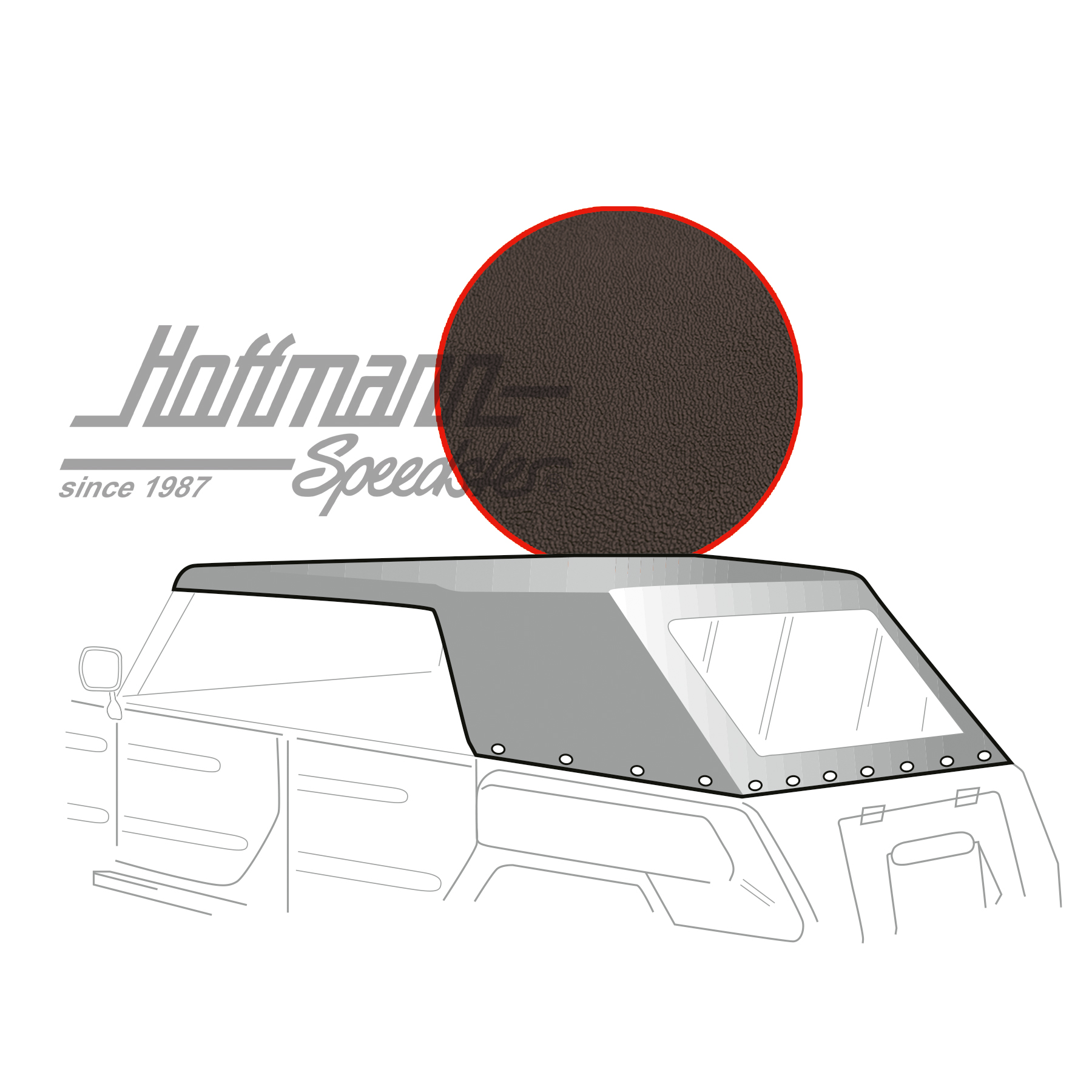 Capote, Type 181, 69-79, vinyle, noire | 22-4022-40 | 080-2872-10