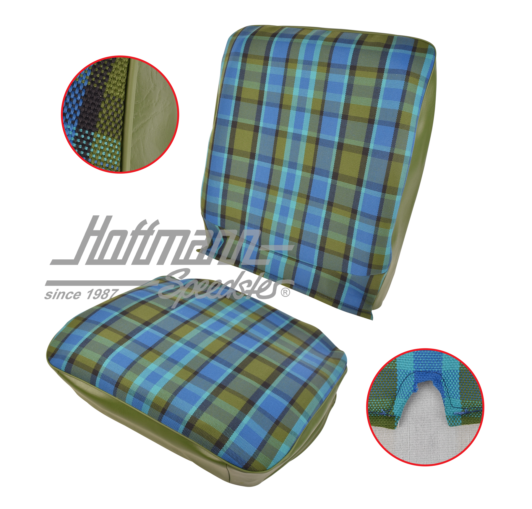 Housse de siège, Westfalia, bleu/vert, 68-74 |  | 098-1305-50