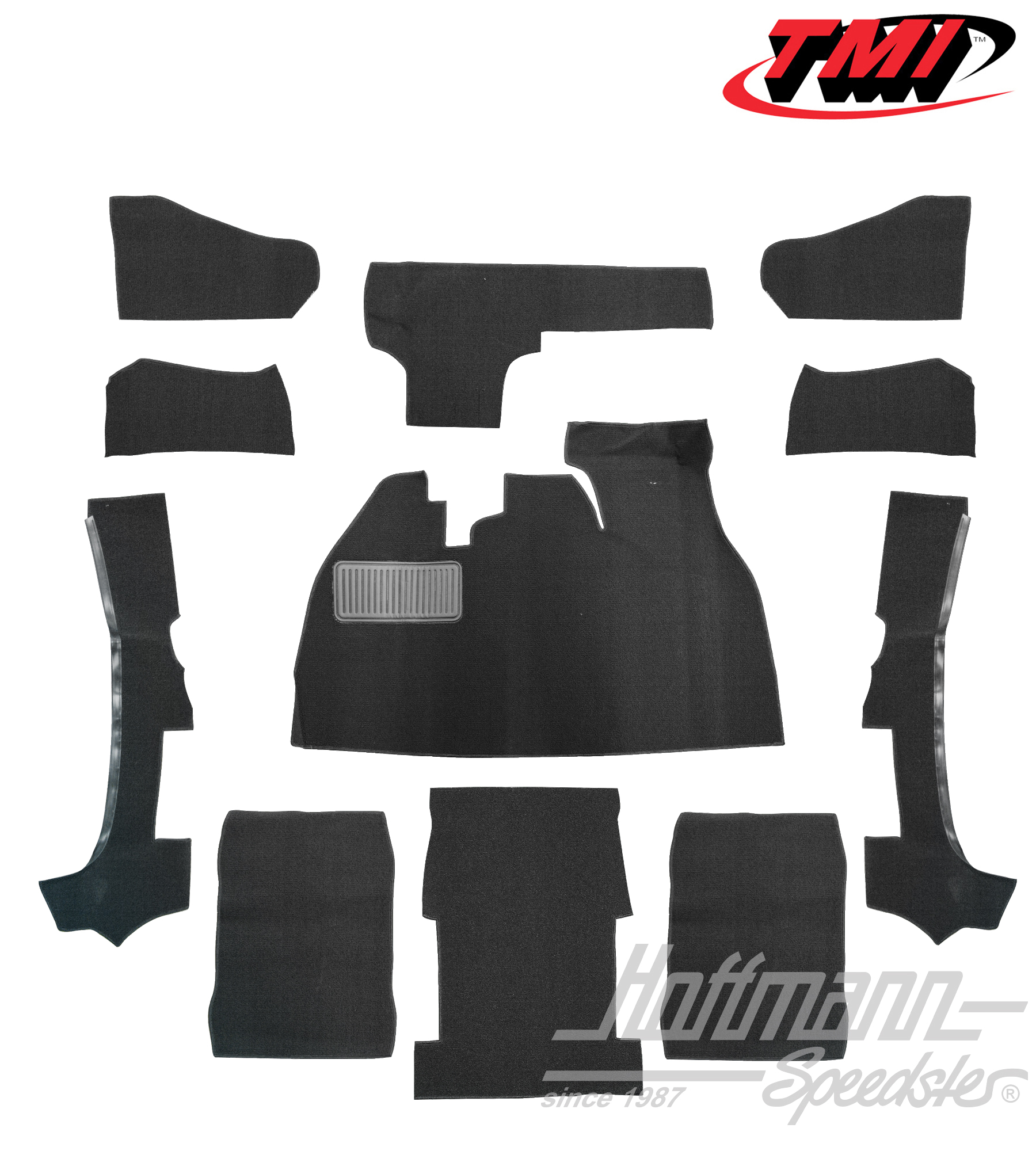 Kit moquettes, Cabriolet, noir, 1303 | 34-F1322-301 | 020-5316