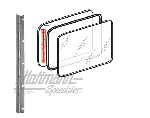 Charnière, vitre pop-out
, latérale | 221 809 179 | 089-3840-36