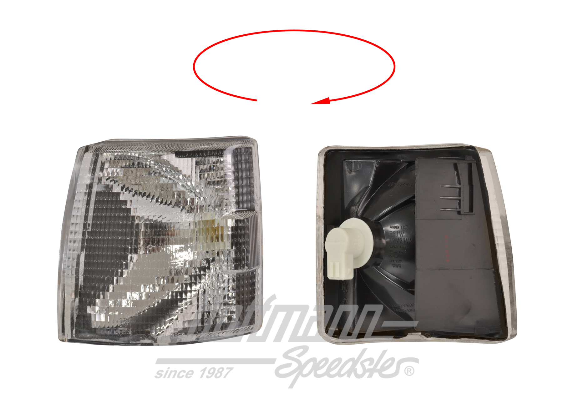 Clignotant, avant, blanc, gauche (court)                                                            